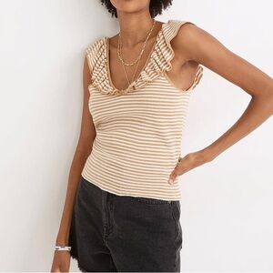 Madewell Belhaven Ruffle Sweater Tank